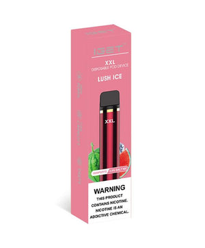 iget xxl lush ice flavour 1800 puffs disposable vape packaging