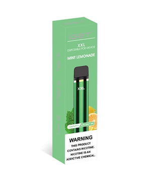 iget xxl mint lemonade flavour 1800 puffs disposable vape packaging
