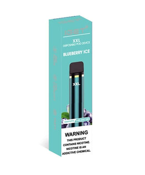 iget xxl blueberry ice flavour 1800 puffs disposable vape packaging
