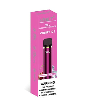 iget xxl cherry ice flavour 1800 puffs disposable vape packaging