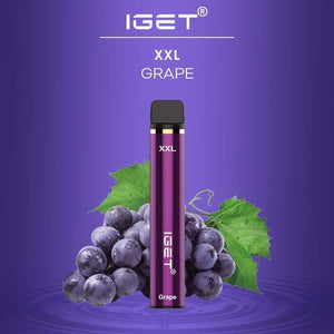 iget xxl grape flavour 1800 puffs disposable vape promotion