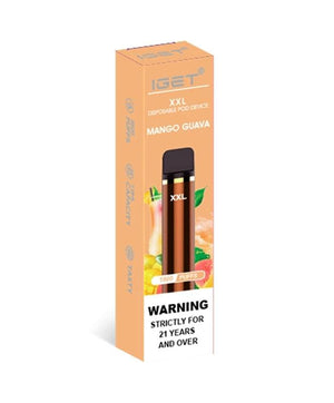 iget xxl mango guava flavour 1800 puffs disposable vape