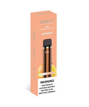 iget xxl mango flavour 1800 puffs disposable vape